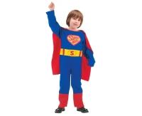 Role play-set for kids Superhero with cape (cape, jumpsuit, belt) size 110/120 cm
