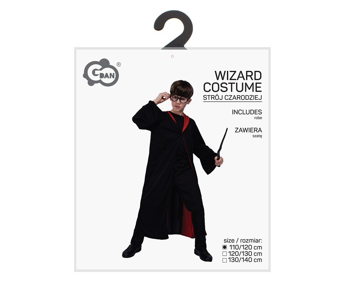 Costume for kids Wizard (robe) size 110/120 cm