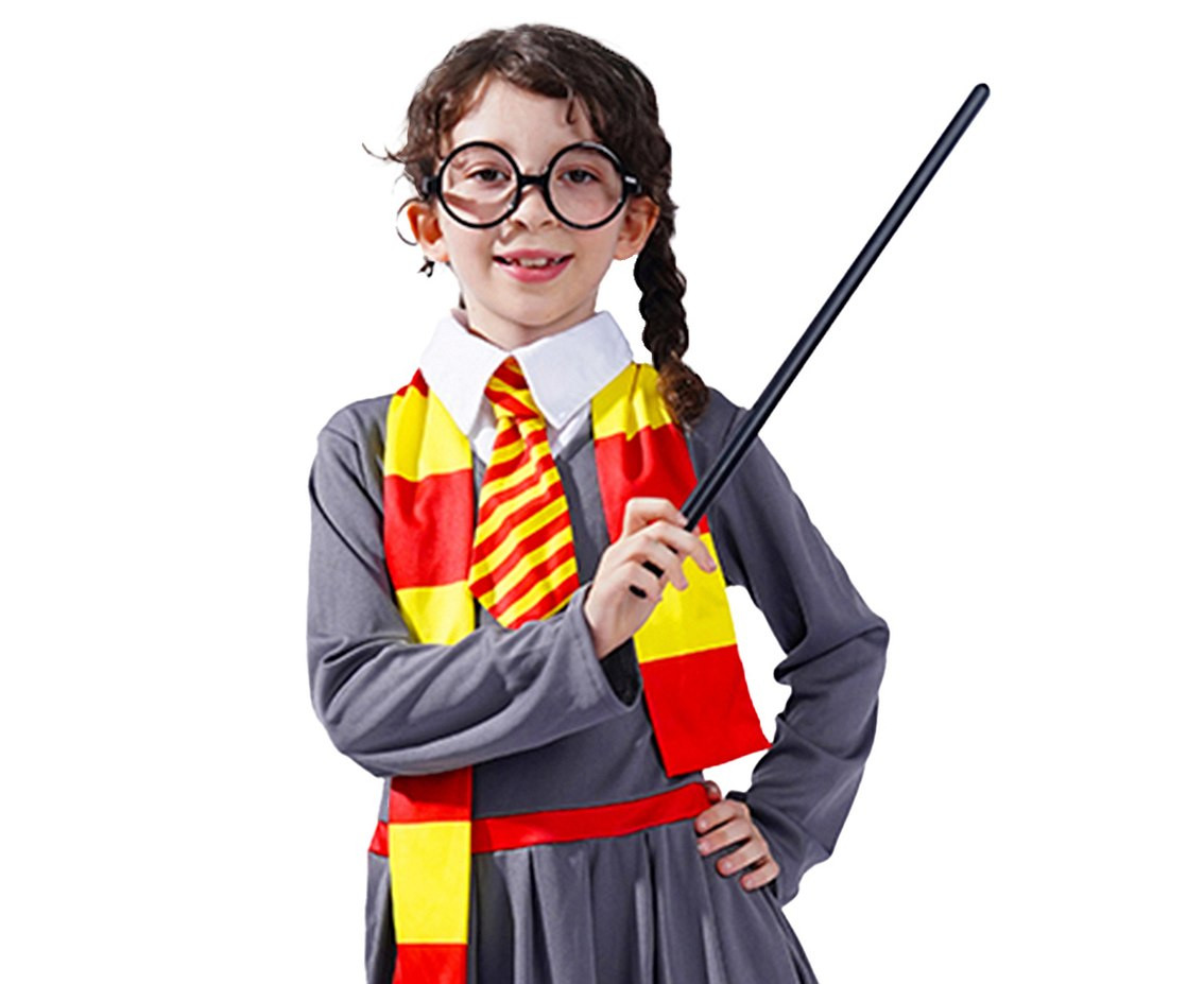 Role play-set for kids Sorceress (dress with tie, scarf) size 110/120 cm