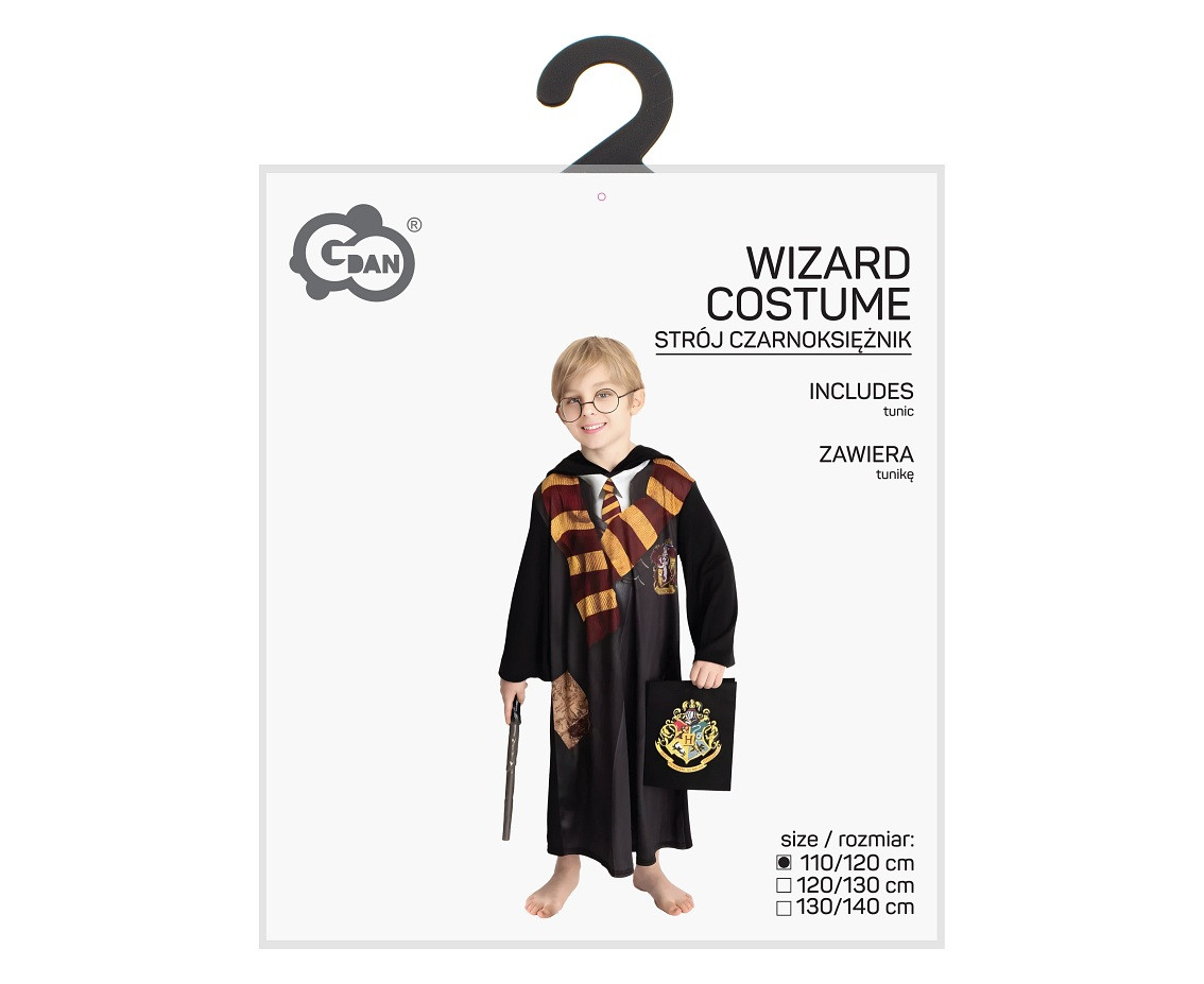 Costume for kids Wizard (tunic) size 110/120 cm