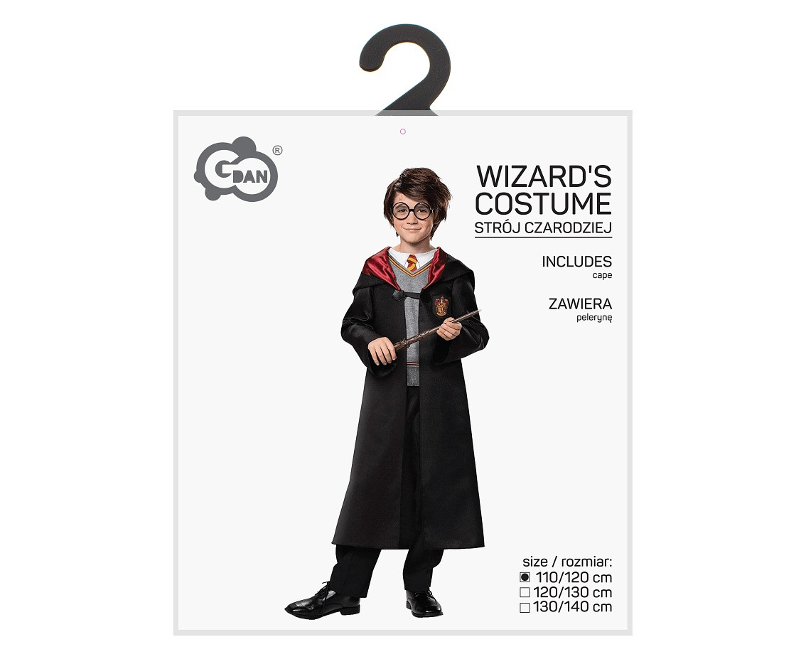 Costume for kids Wizard's (cape), size 110/120 cm