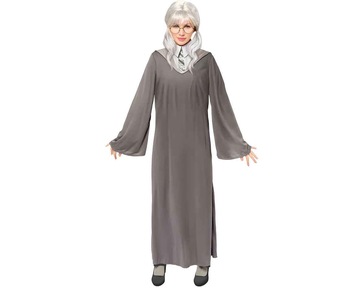 Costume for kids Grey Wizard (dress) size 110/120 cm