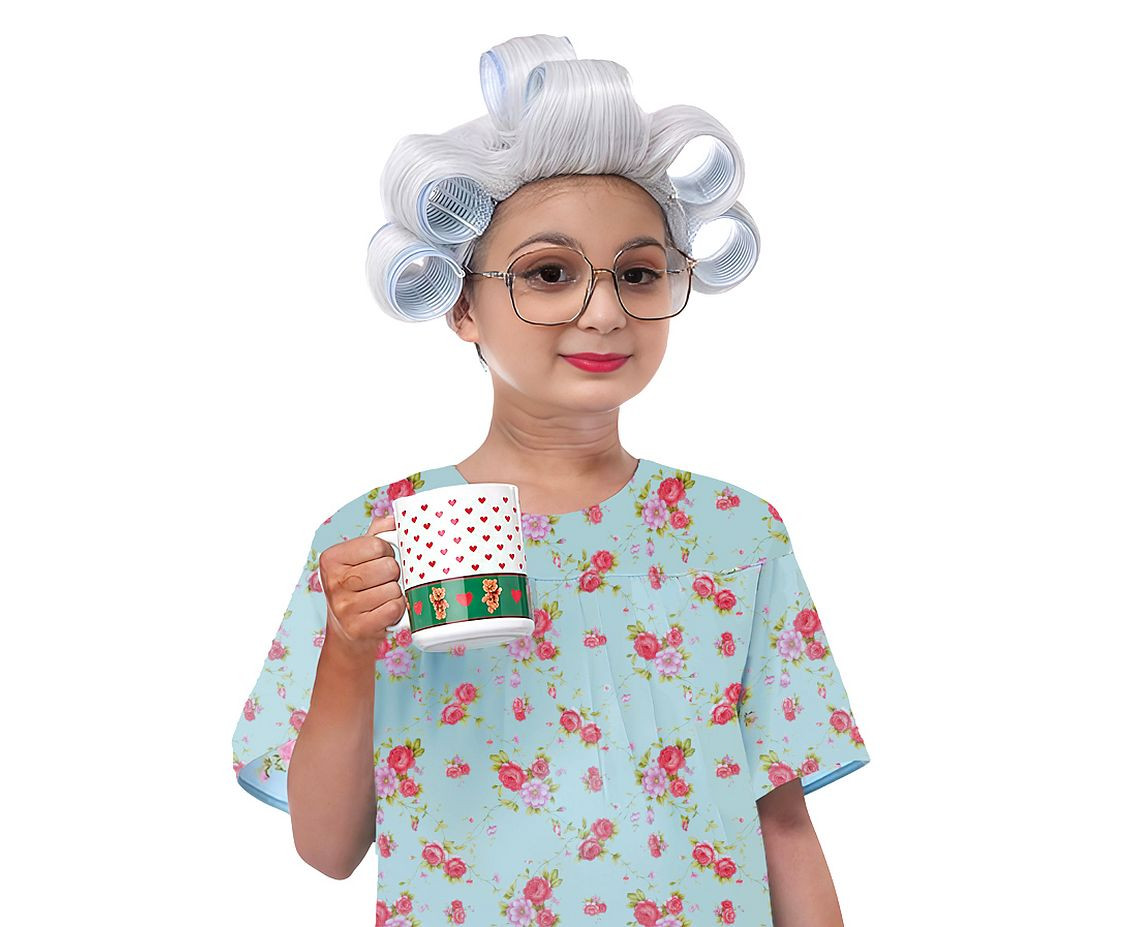 Costume for kids Old woman (dress) size 110/120 cm