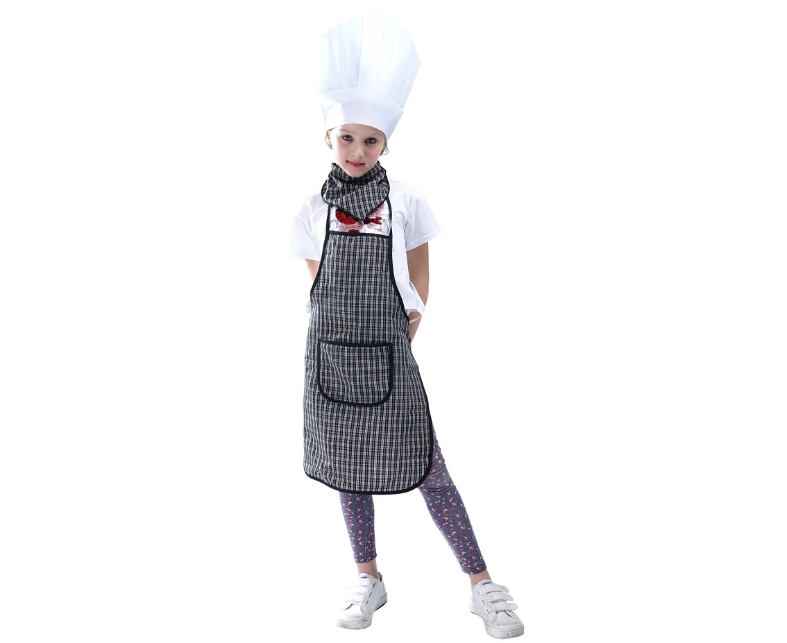 Role play-set for kids Chef (hat, scarf, apron) size 110/120 cm