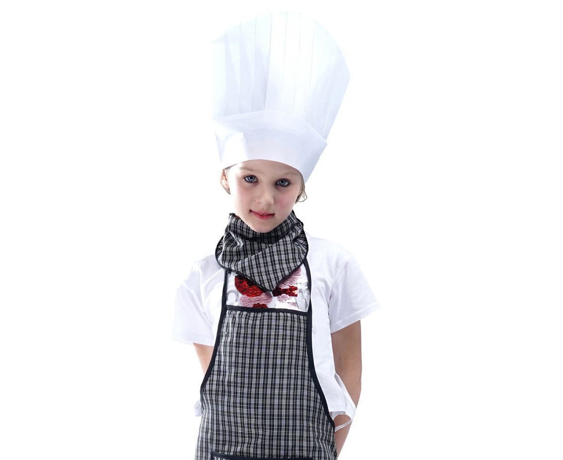 Role play-set for kids Chef (hat, scarf, apron) size 130/140 cm