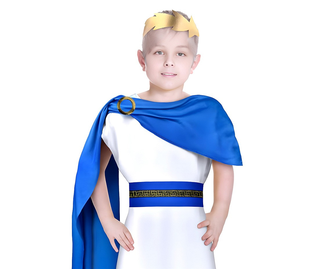 Role play-set for kids Roman (headband, robe, belt) size 130/140 cm