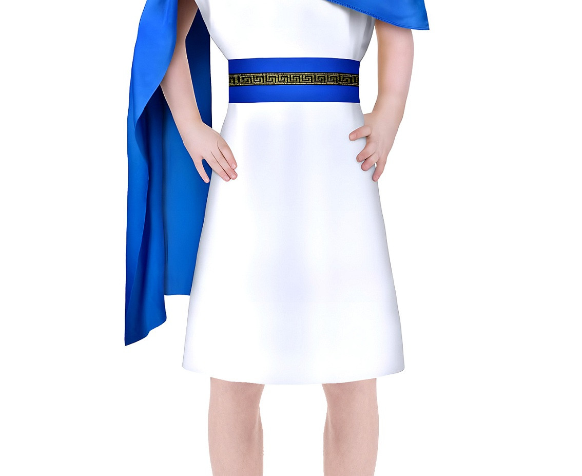 Role play-set for kids Roman (headband, robe, belt) size 130/140 cm
