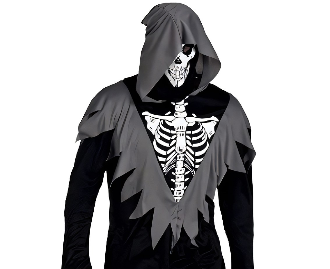 Role play-set for adult Dark Reaper (hood, robe) one size