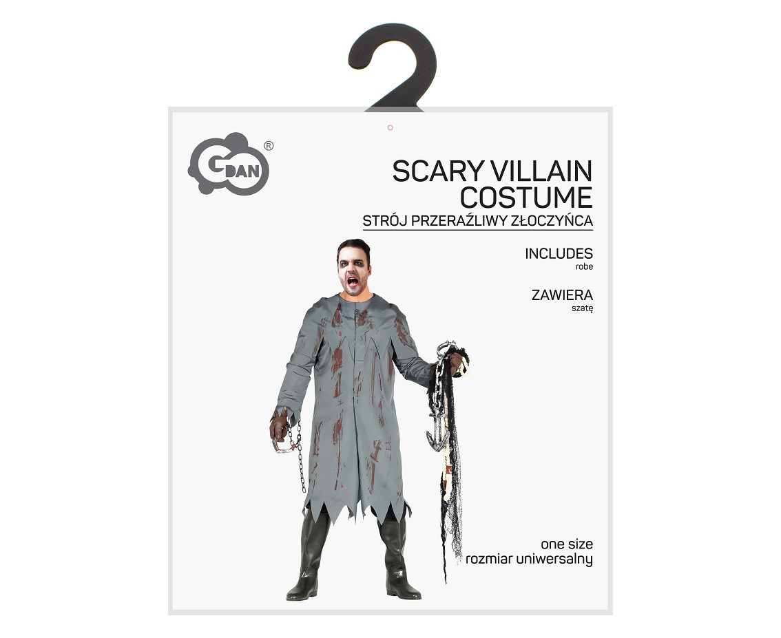 Costume for adults Scary villain (robe) one size