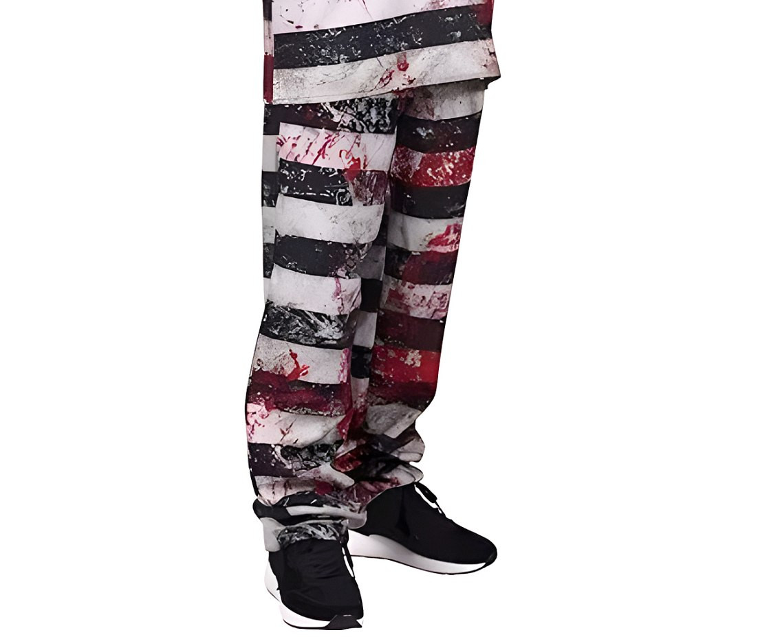 Role play-set for adult Spooky prisoner (top, pants) one size