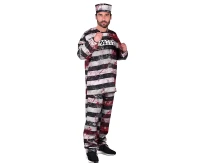 Role play-set for adult Spooky prisoner (top, pants) one size