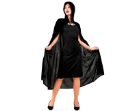 Role play-set for adults Black lady (dress, cape) one size