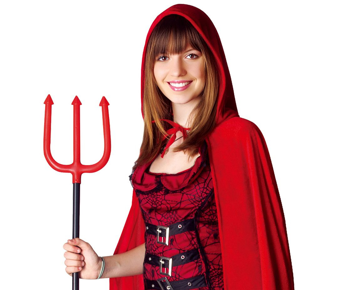 Role play-ser for adults Devil (dress, cape) one size