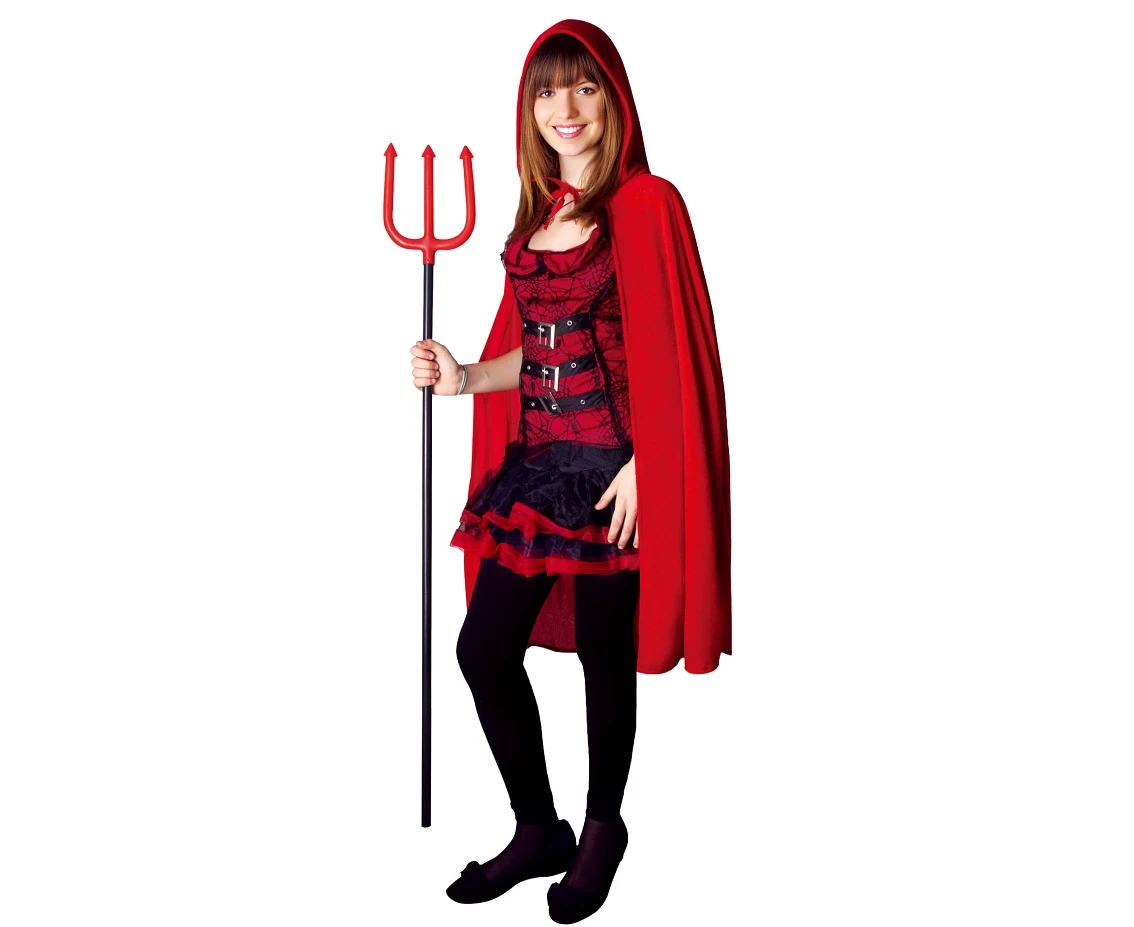 Role play-ser for adults Devil (dress, cape) one size