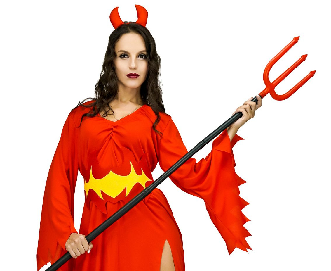 Role play-set for adult Sensual Devil (headband, dress) one size