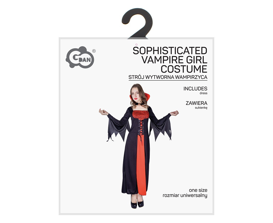 Costume for adults Sophisticated Vampire Girl (dress) one size