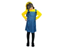 Role play-set for kids Yellow girl (headband, dress, glasses) size 110/120 cm