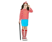 Role play-set for kids Curious Girl (hat, glasses, top, trouser, stockings) size 130/140 cm