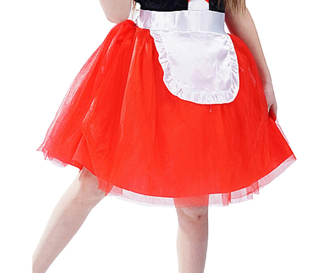 Role play-set for kids Girl in red hood (dress, cape with hood) size 130/140 cm