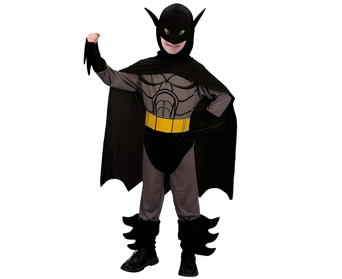 Role play-set for kids Superhero Bat (cape with hood, mask) size 110/120 cm