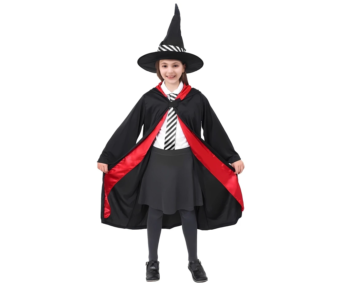 Role play-set for kids Sorcerer (hat, cape) size 110/120 cm