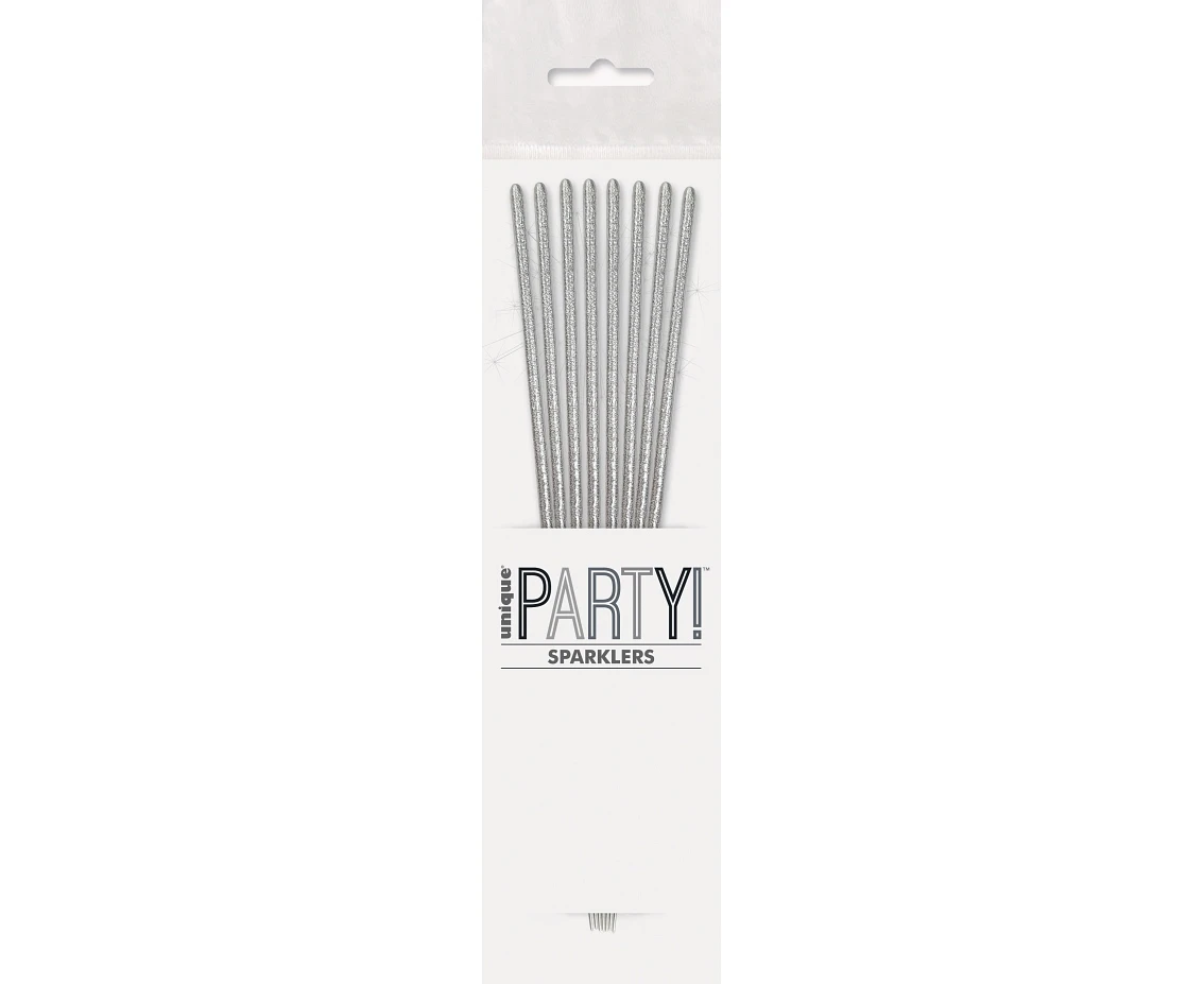 Sparklers, silver, 18cm/ 8 pcs.