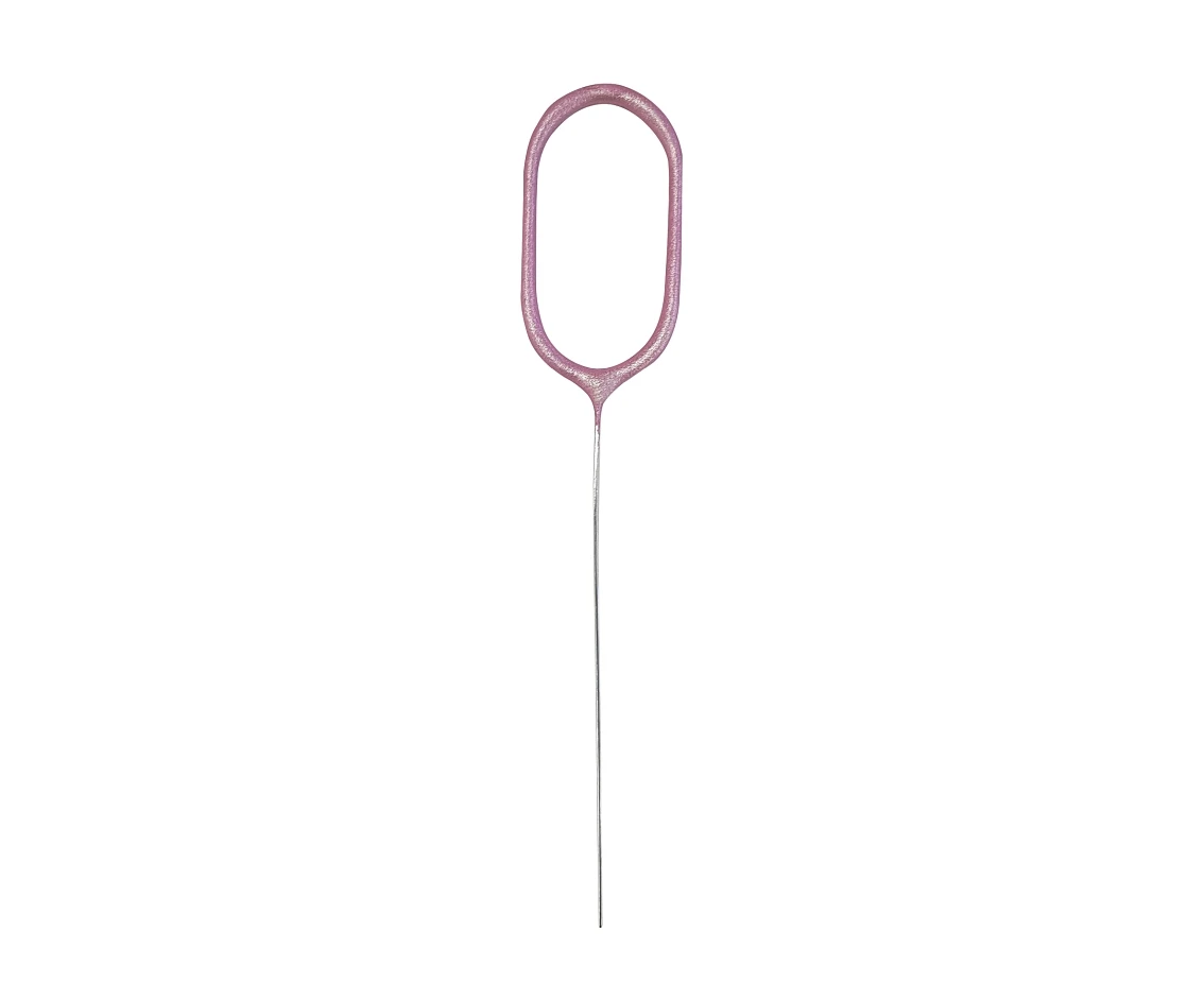 Sparklers, pink number 0