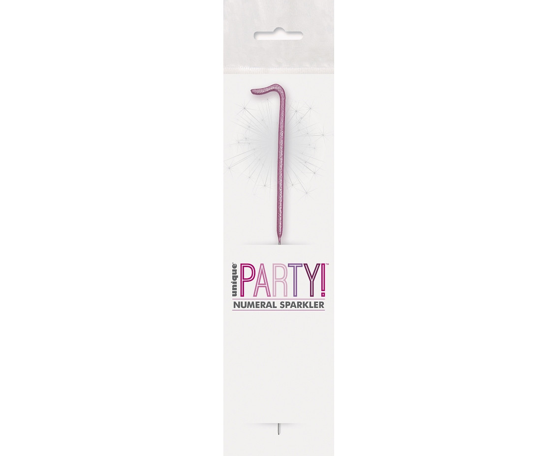 Sparklers, number 1, pink