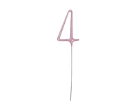 Sparklers, pink number 4