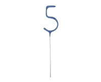 Sparklers, number 5, blue
