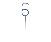 Sparklers, number 6 blue