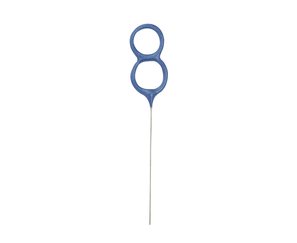 Sparklers, number 8, blue