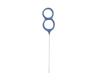 Sparklers, number 8, blue