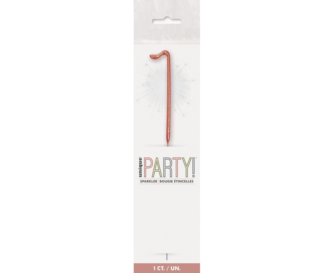 Sparklers, number 1, rose gold