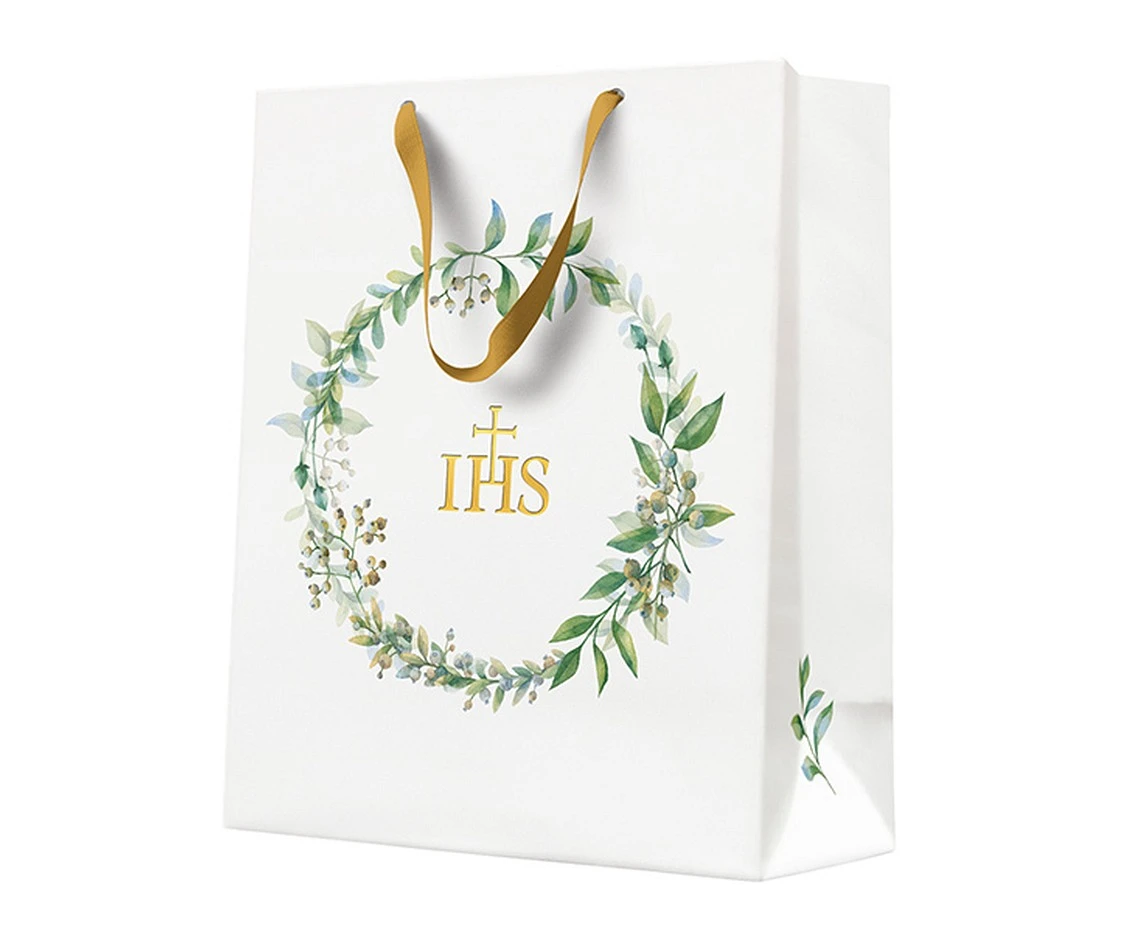 PAW First Communion gift bag, square, 26x33x5 cm