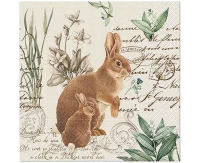 PAW Paper napkins Easter, Easter bunny, 33x33 cm, 20 pcs.