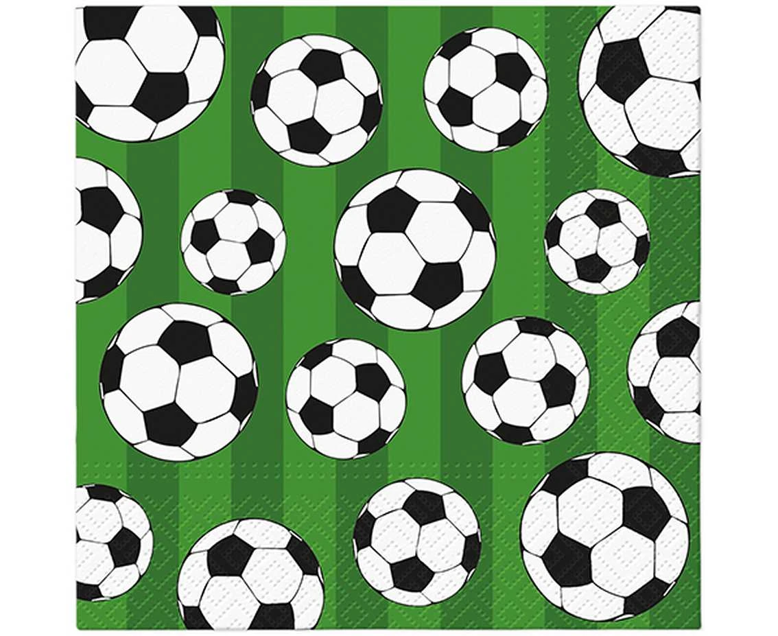 PAW Paper napkins Football, 33x33 cm, 20 pcs.