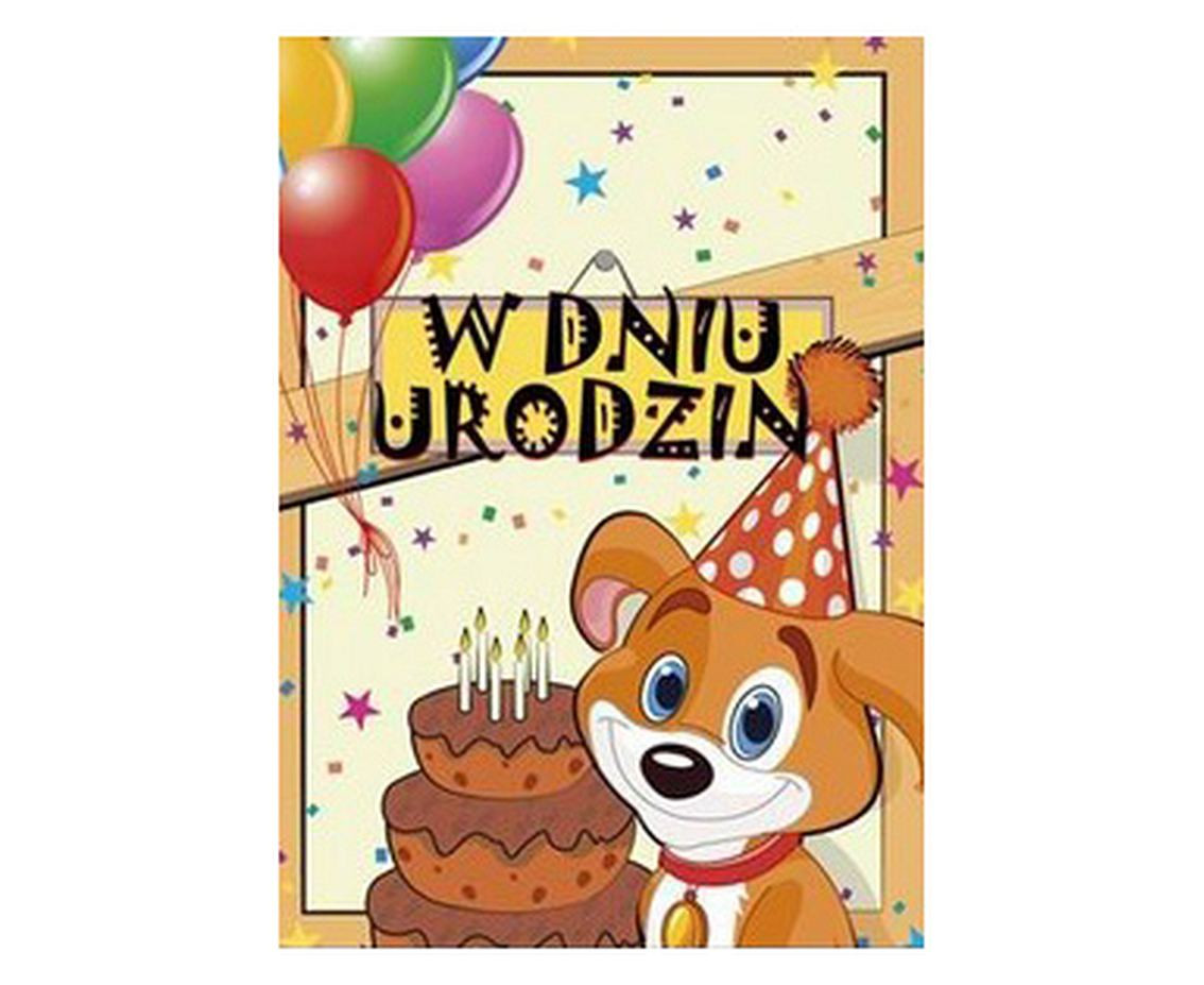 POLMAK Card with glitter B6B 117x167 Children''s Birthday set 754 Children''s - Boy, Girl