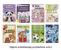 POLMAK Card with glitter B6B 117x167 Children''s Birthday set 754 Children''s - Boy, Girl