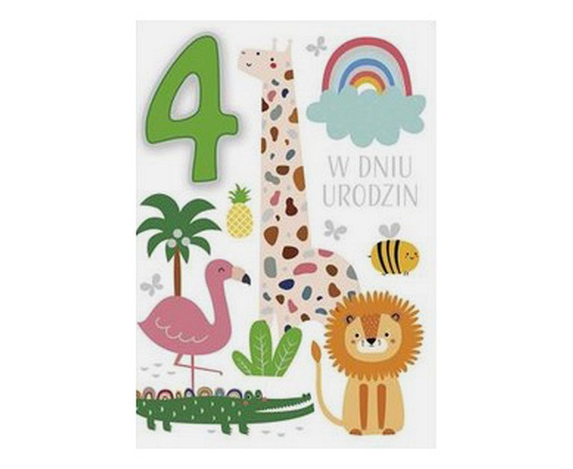 POLMAK Card with numbers on sponges exclusive 117x167 Children''s Birthday 2 sets 766 Children''s - Numbers, Girl