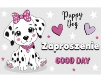 POLMAK Invitation Z 160x95 set 62122 Children''s - Girl, Dogs, 10 pcs.