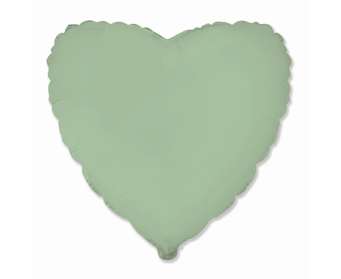 18" FX Foil Balloon - Heart (Matte Mint)