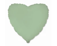 18" FX Foil Balloon - Heart (Matte Mint)
