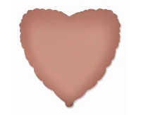 18" FX Foil Balloon - Heart (Matte Vintage Rose)