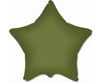 18" FX Foil Balloon - Star (matte Olive Green) EOL