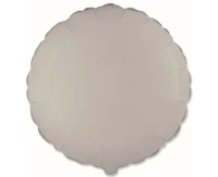 18" FX Foil Balloon - Round (matte Creamy Latte) EOL