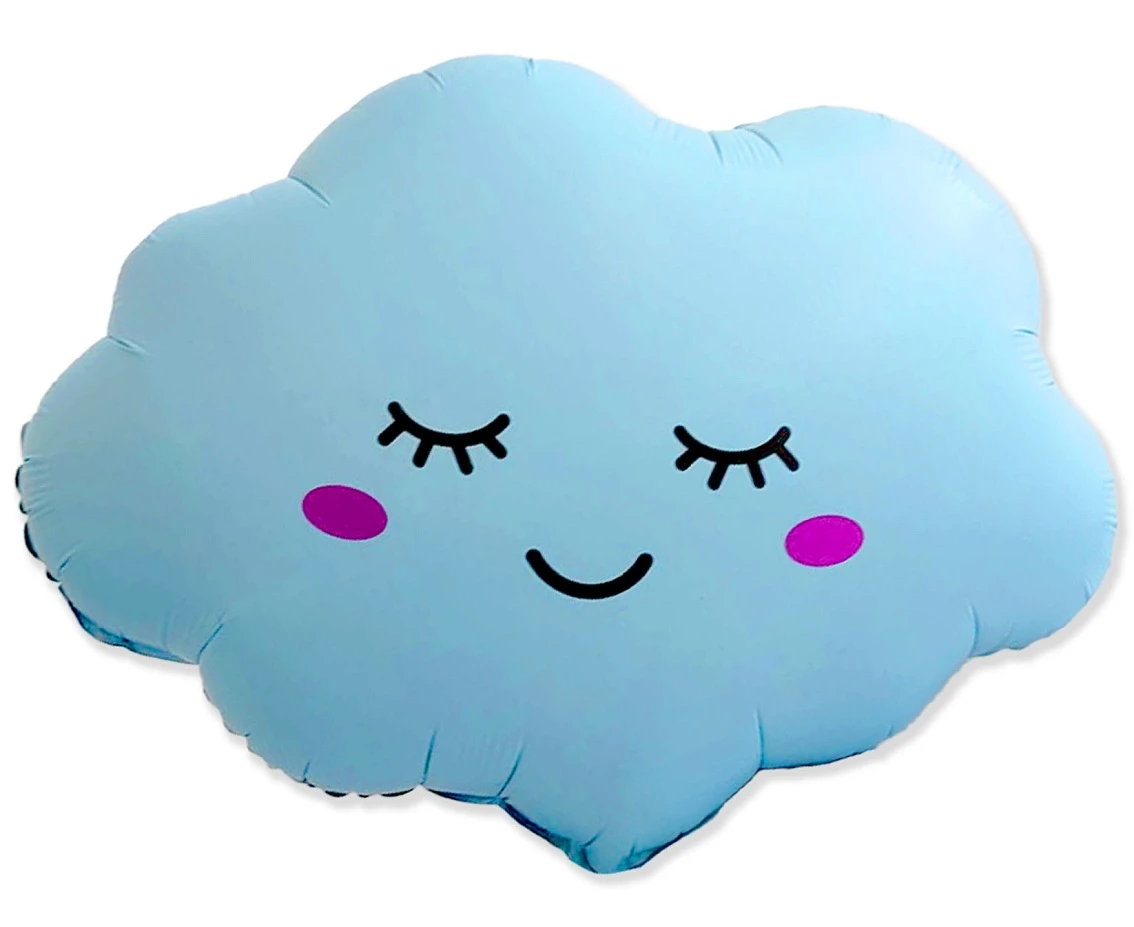 Foil Balloon 24" FX - Cloud (Matte Baby Blue) EOL