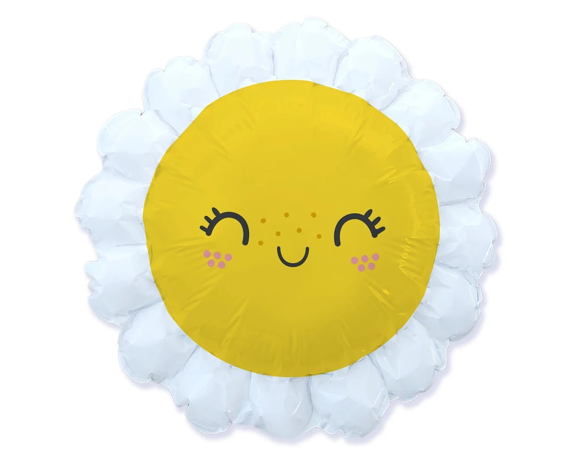 Foil Balloon 24" FX - Smiling Daisy