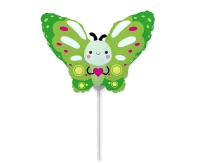 Foil Balloon 14" FX - Butterfly (green)