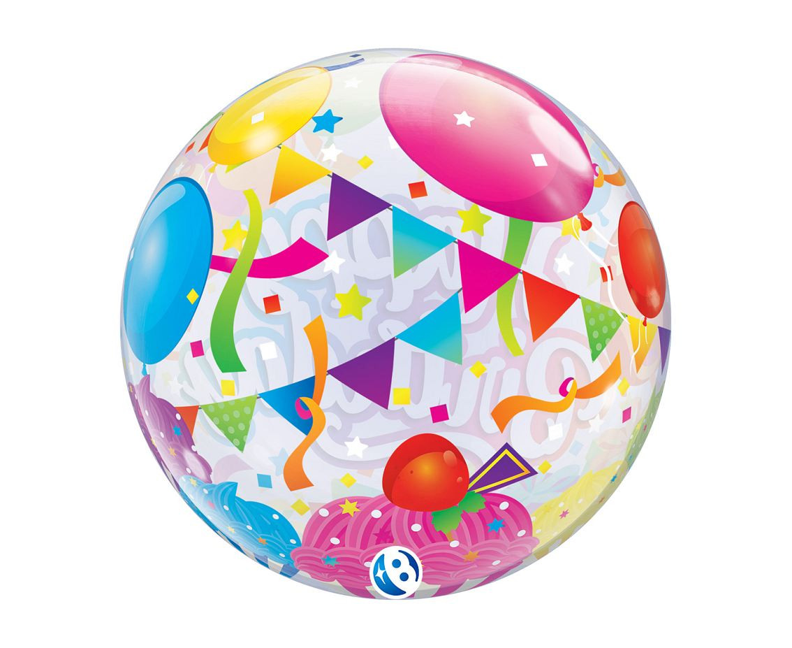 Balloon Takara BUBBLE BALLOON Birthday Surprise, 22"